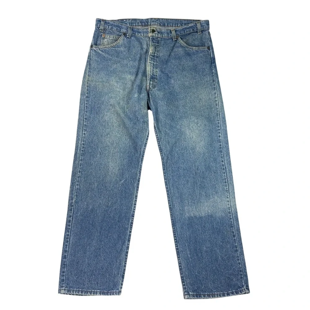 Vintage 80s Levis 505‎ Orange Tab Jeans Mens Size 40x30 Made in USA